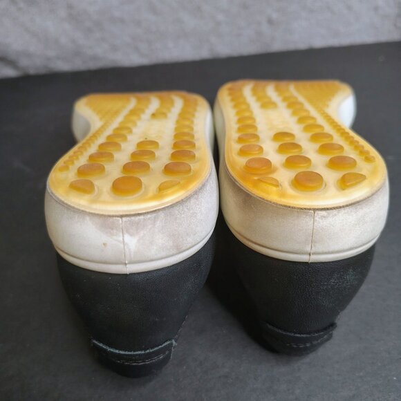 ECCO Soft 7 Leather Snakeskin Black Slip On Sneakers Shoes Size 39 (8-8.5) - Picture 8 of 10